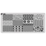 Matrita de Unghii din metal dreptunghiulara 6x12cm XYP 014